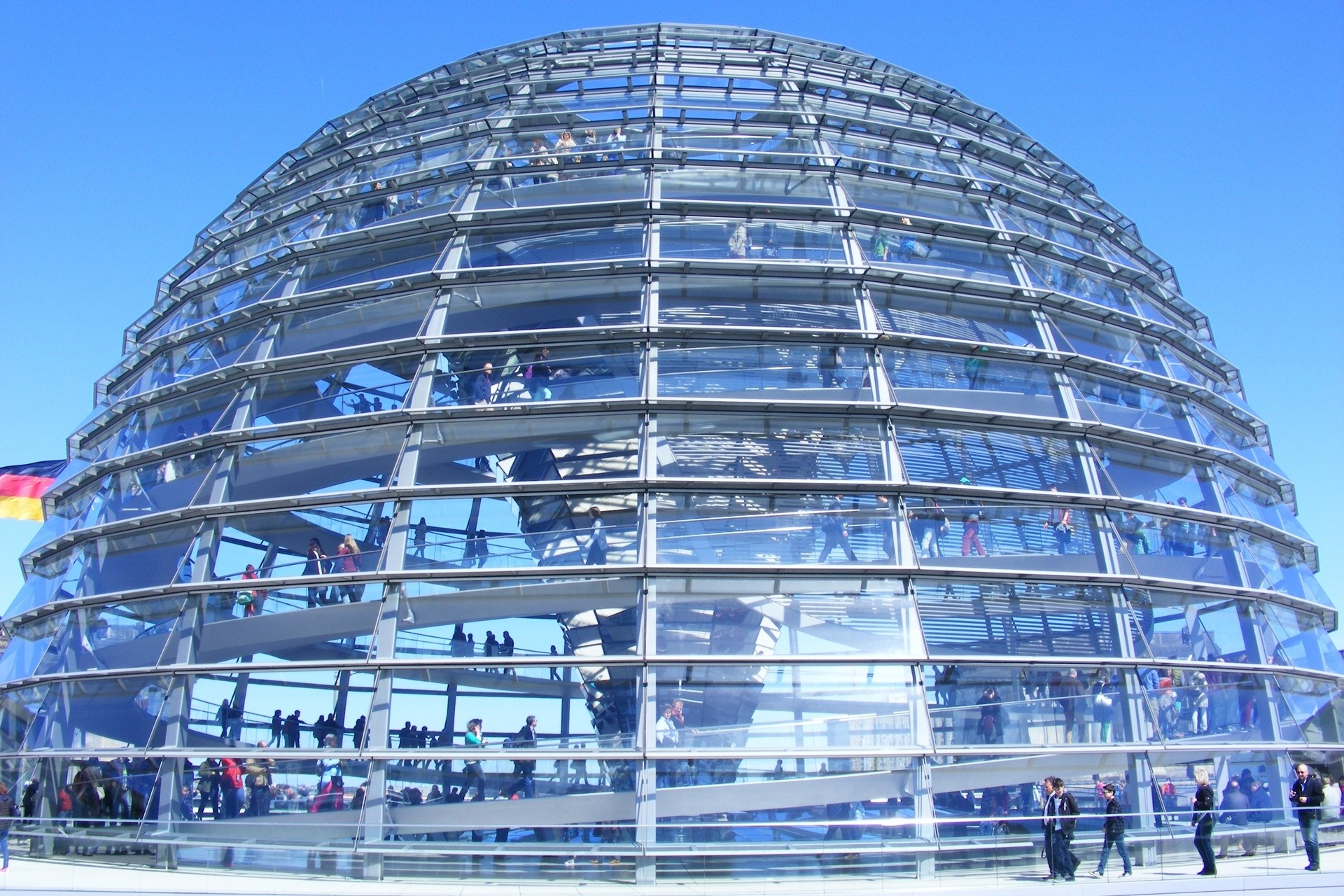 Die Reichstagskuppel in Berlin