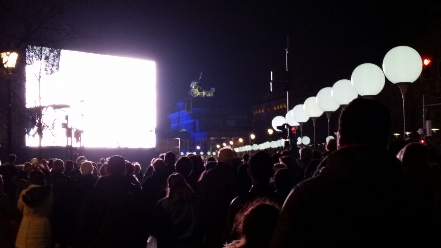 relexa hotel Berlin - 25 Jahre Mauerfall Lichtgrenze - Brandenburger Tor