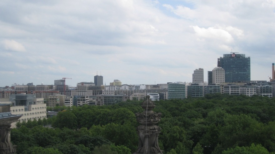 Blick auf Berlin von der Reichstagskuppel