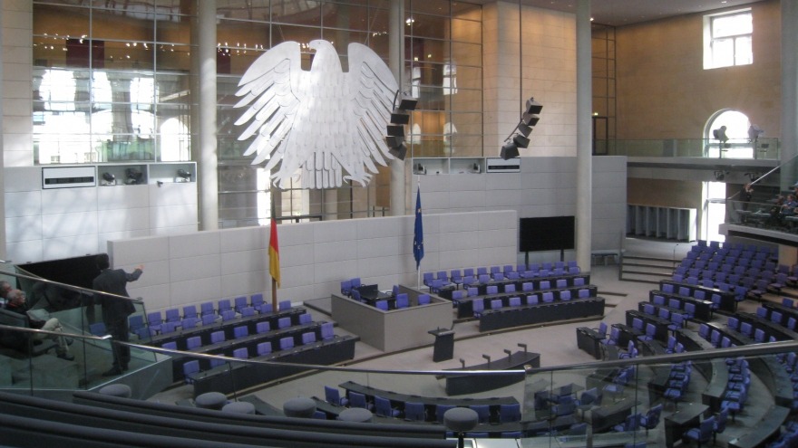 Plenarsaal im Reichstagsgebäude