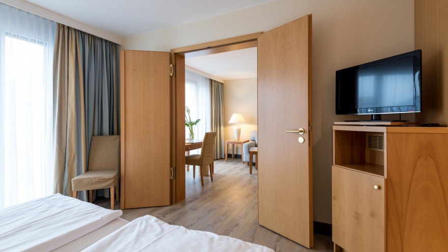 Schlafen Wohnen und Arbeiten in der Executive Suite