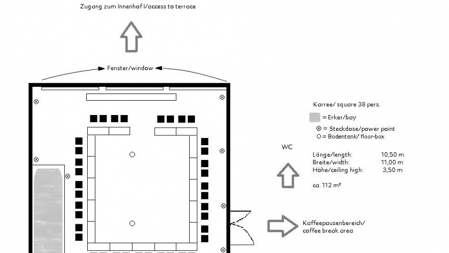 conference room Berlin I - square 38 persons