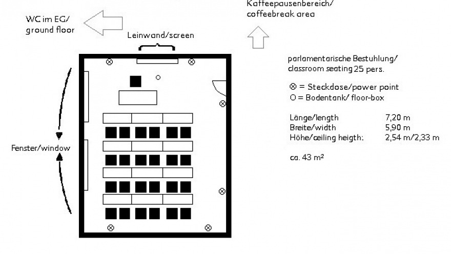 Tagungsraum Braunlage - parlamentarisch ca. 25 Personen