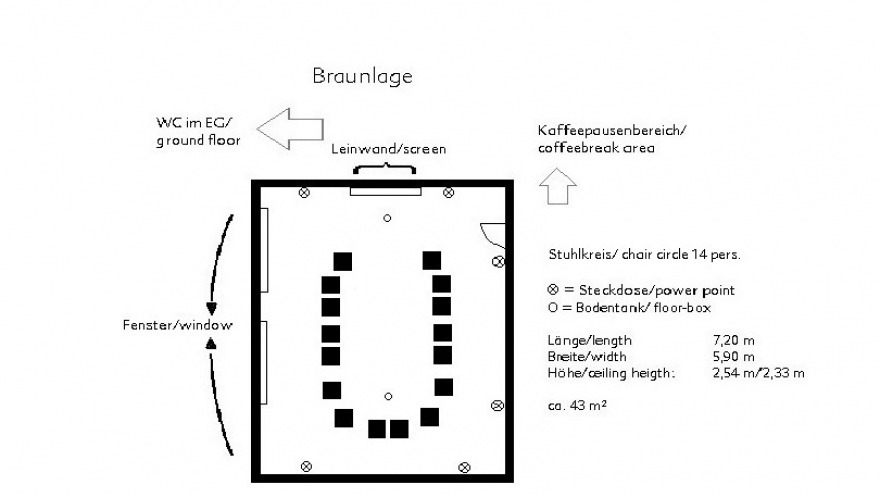 Tagungsraum Braunlage - Stuhlkreis ca. 15 Personen
