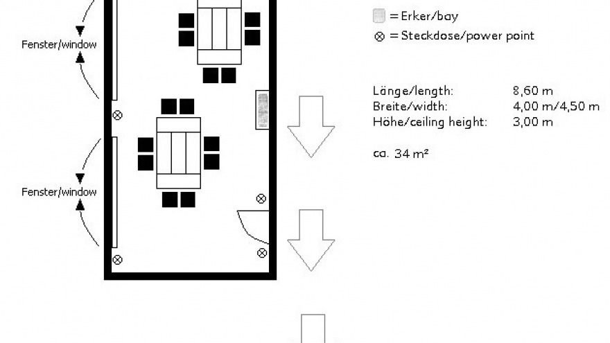 conference room Frankfurt II - board room 16 persons